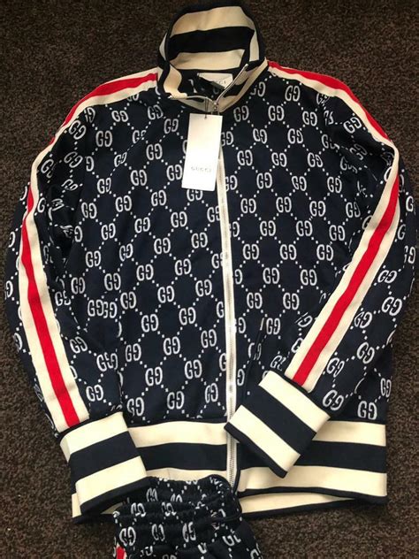 gucci gg jacquard tracksuit replica|gucci full tracksuits.